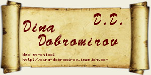 Dina Dobromirov vizit kartica